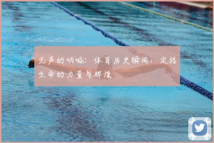 无声的呐喊：体育历史瞬间，定格生命的力量与辉煌